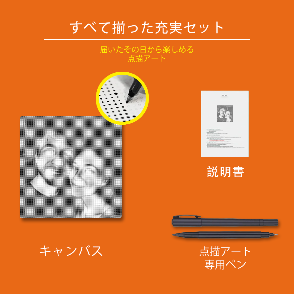 写真ドットアート - 点描画キット