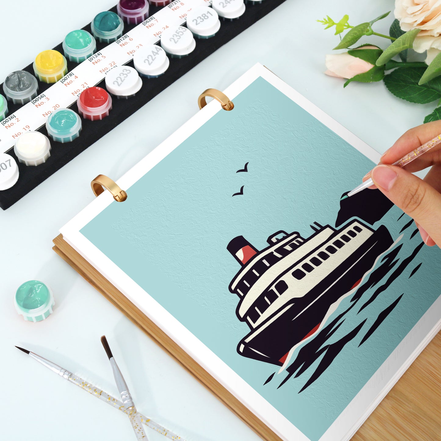 ヴィンテージトラベル-2027年ぬり絵カレンダー