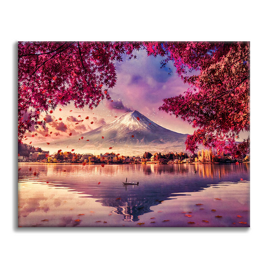 富士山 日本本州 - 数字で塗り絵