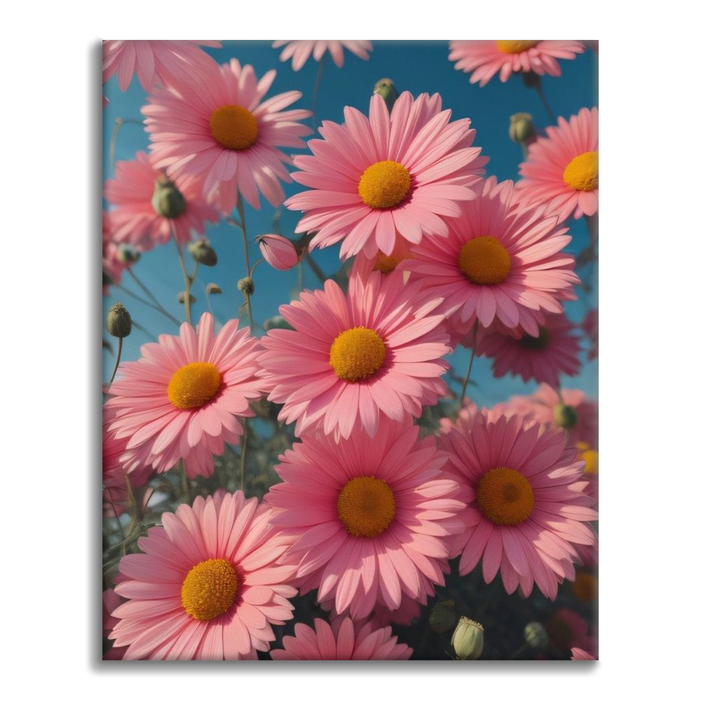 美しい花 - 数字で塗り絵