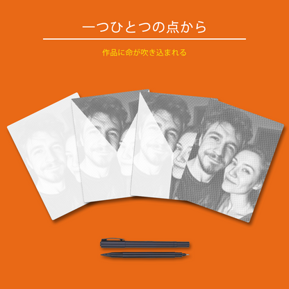 写真ドットアート - 点描画キット