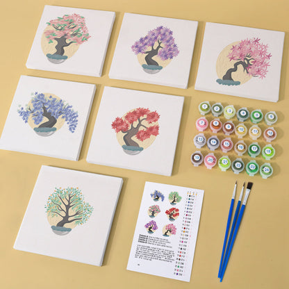 花の木 - 数字塗り絵ミニアート