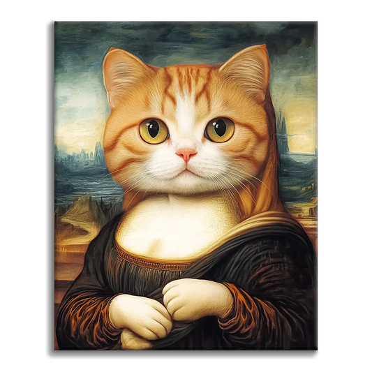 モナリザ猫 - 数字で塗り絵