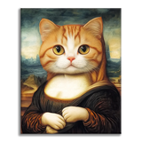 モナリザ猫 - 数字で塗り絵