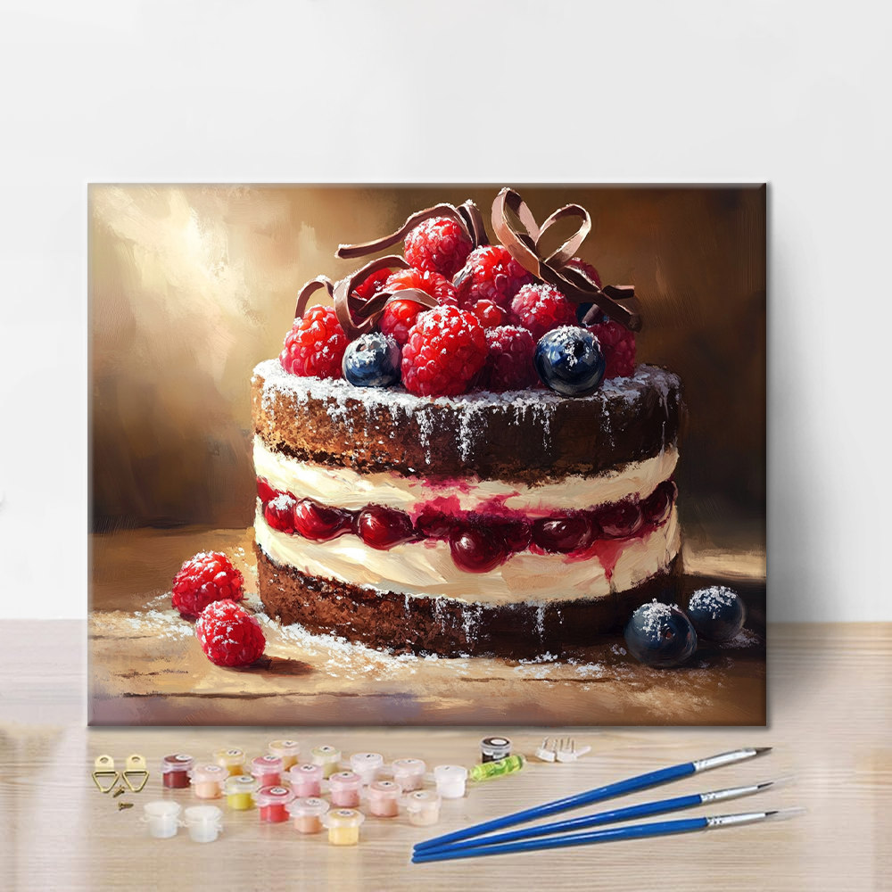ムースケーキ - 数字で塗り絵