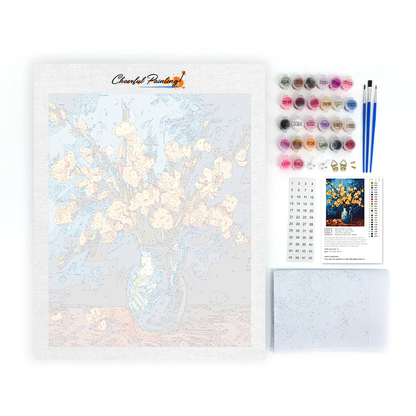 黄色い花 - 数字で塗り絵