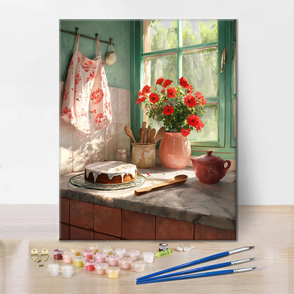 ベーキングの瞬間 - 数字で塗り絵