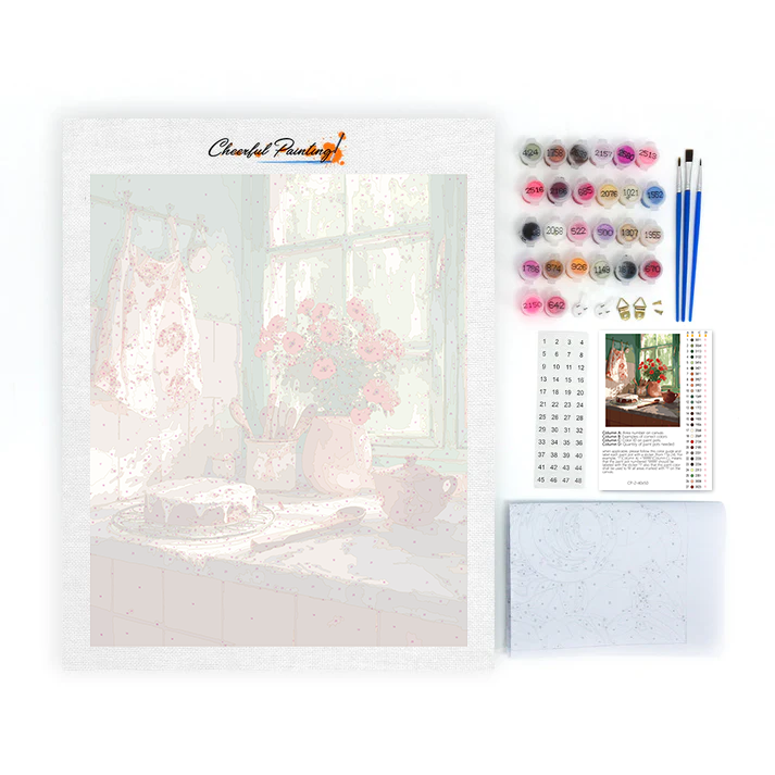 ベーキングの瞬間 - 数字で塗り絵