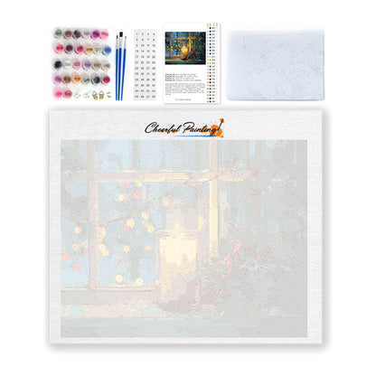 クリスマスキャンドルライト – 数字で塗り絵