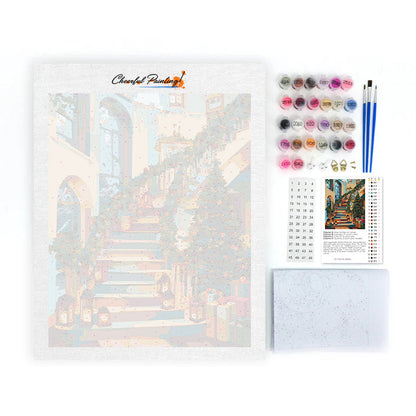 クリスマスコテージ – 数字で塗り絵