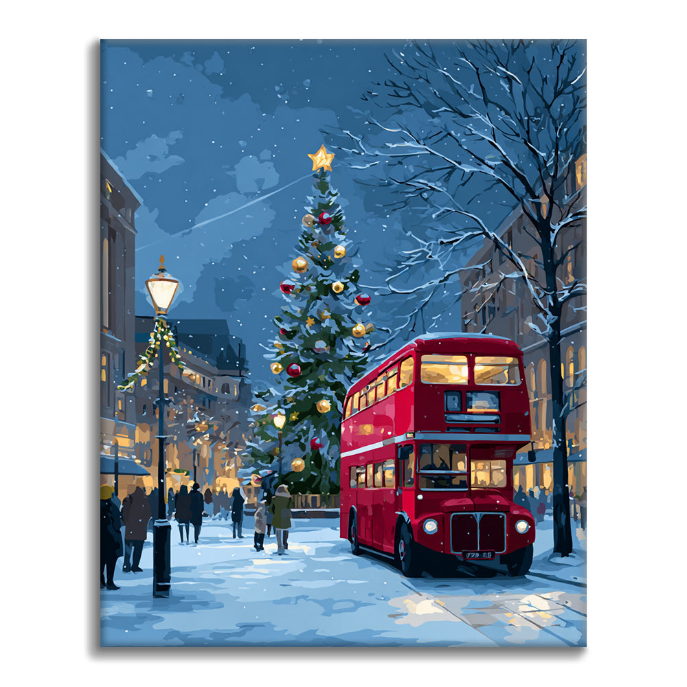 クリスマスライド – 数字で塗り絵