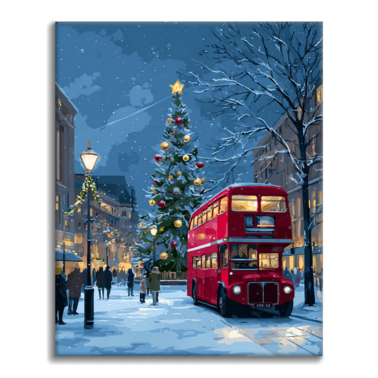 クリスマスライド – 数字で塗り絵