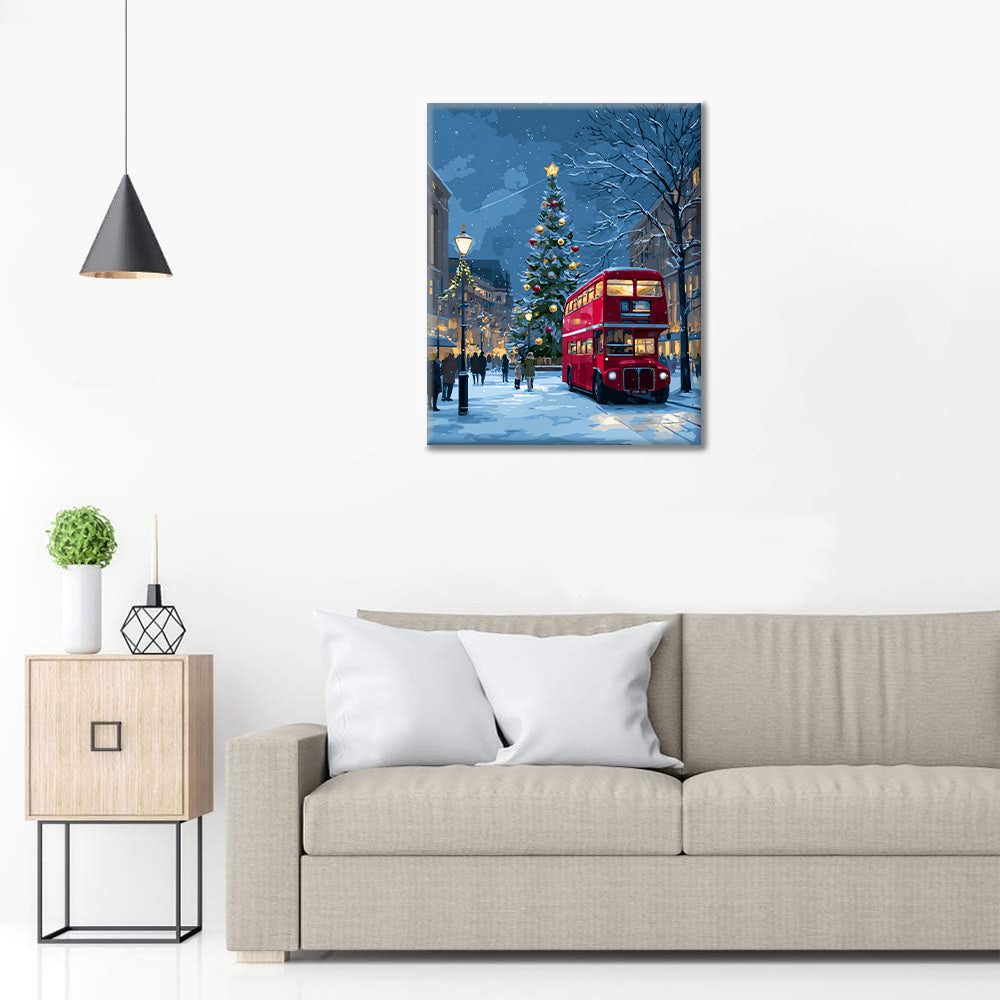 クリスマスライド – 数字で塗り絵