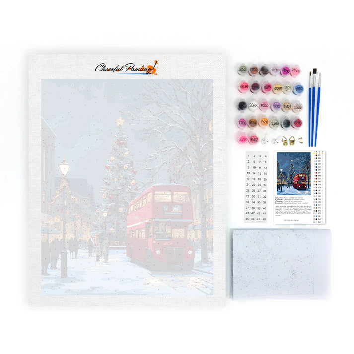 クリスマスライド – 数字で塗り絵