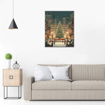 クリスマススクエア – 数字で塗り絵