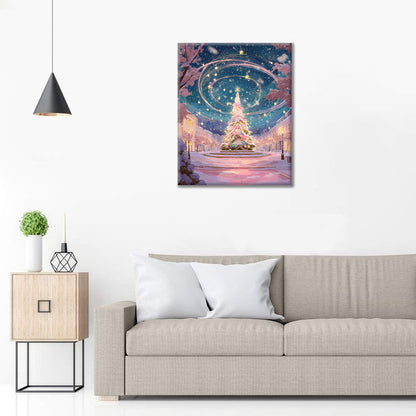 マジッククリスマスツリー – 数字で塗り絵