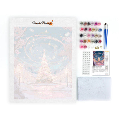 マジッククリスマスツリー – 数字で塗り絵