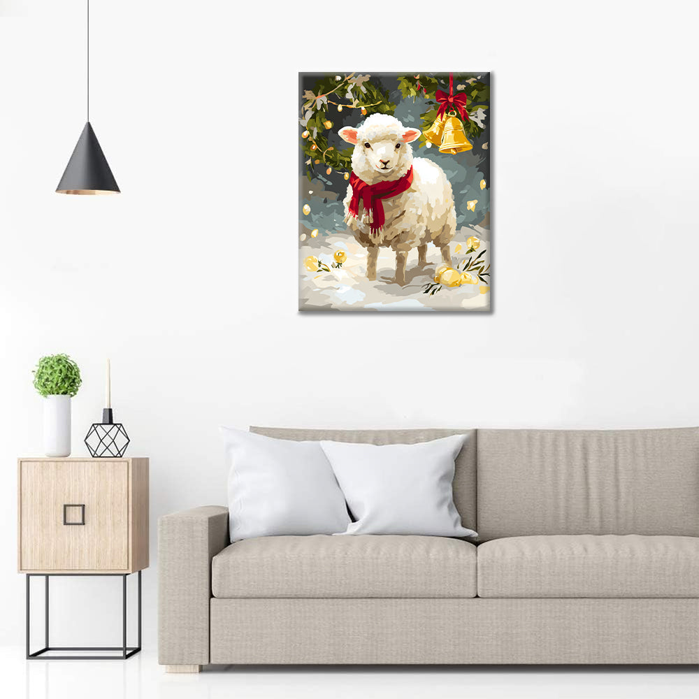 ウィンターラム – 数字で塗り絵