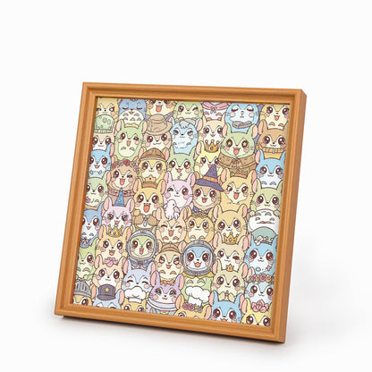 チンチラ - 木製ぬりえパズル