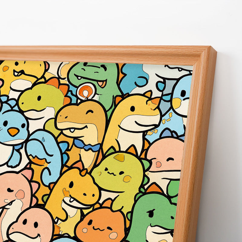 リトルドラゴン - 木製ぬりえパズル