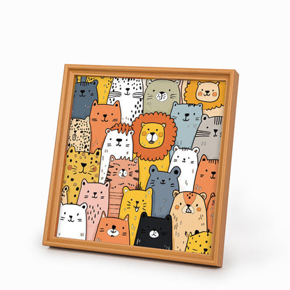 柴犬 - 木製ぬりえパズル