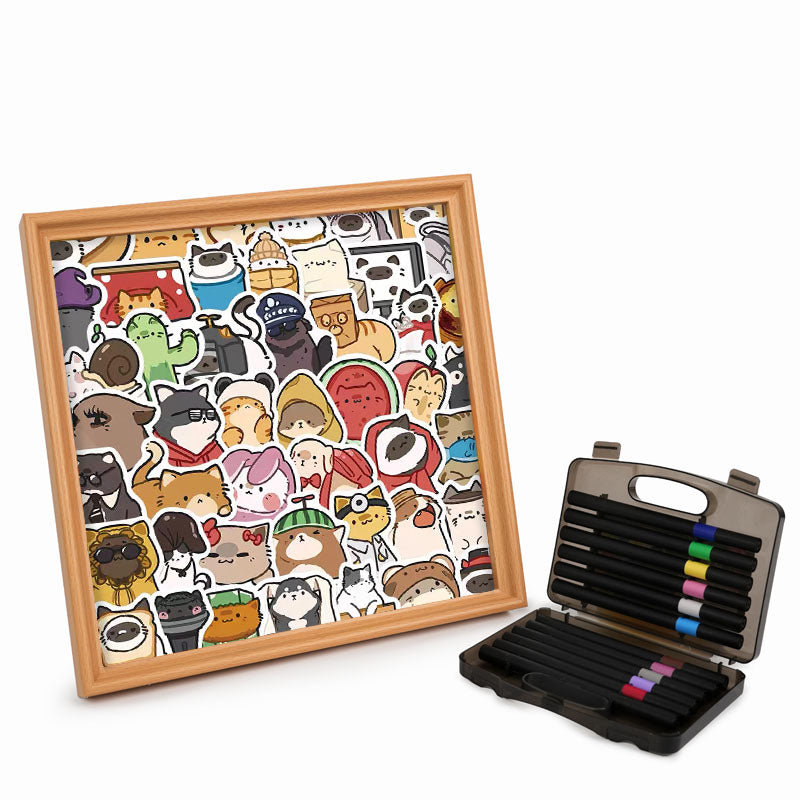ハッピーペット - 木製ぬりえパズル