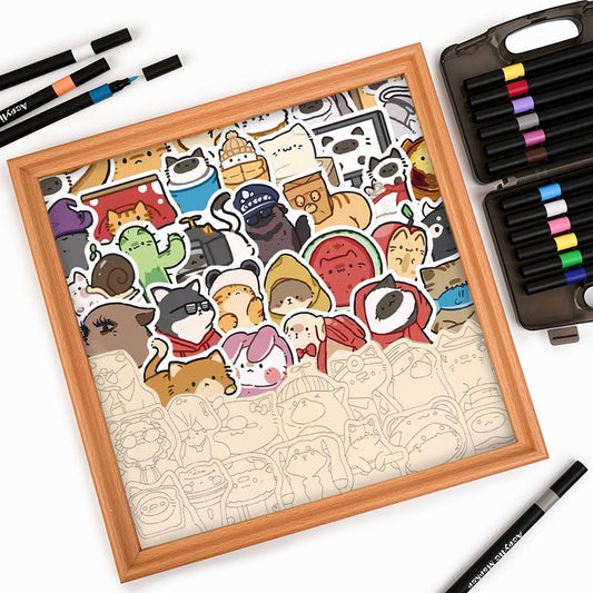 ハッピーペット - 木製ぬりえパズル