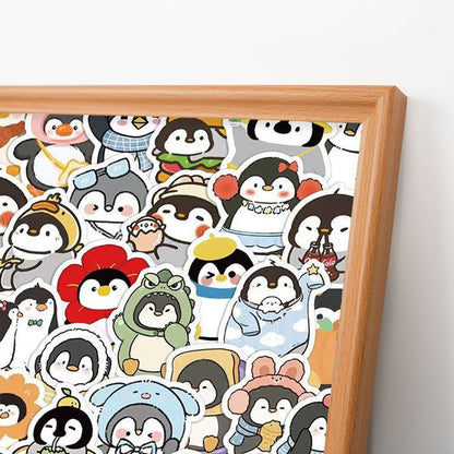 おもしろペンギン - 木製ぬりえパズル