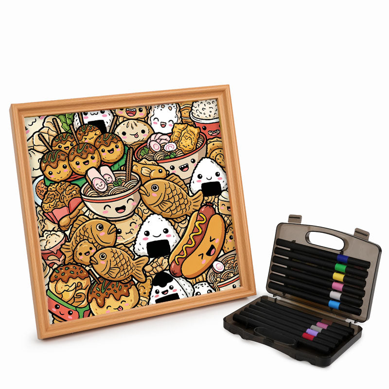 ハッピーバイツ - 木製ぬりえパズル