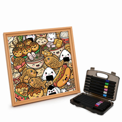 ハッピーバイツ - 木製ぬりえパズル