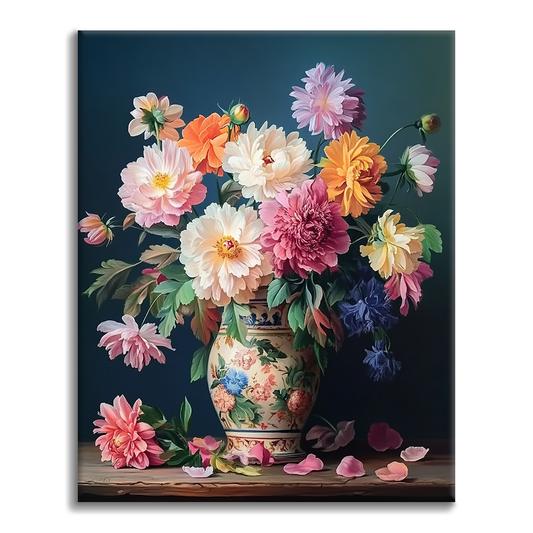 永遠の花 - 数字で塗り絵