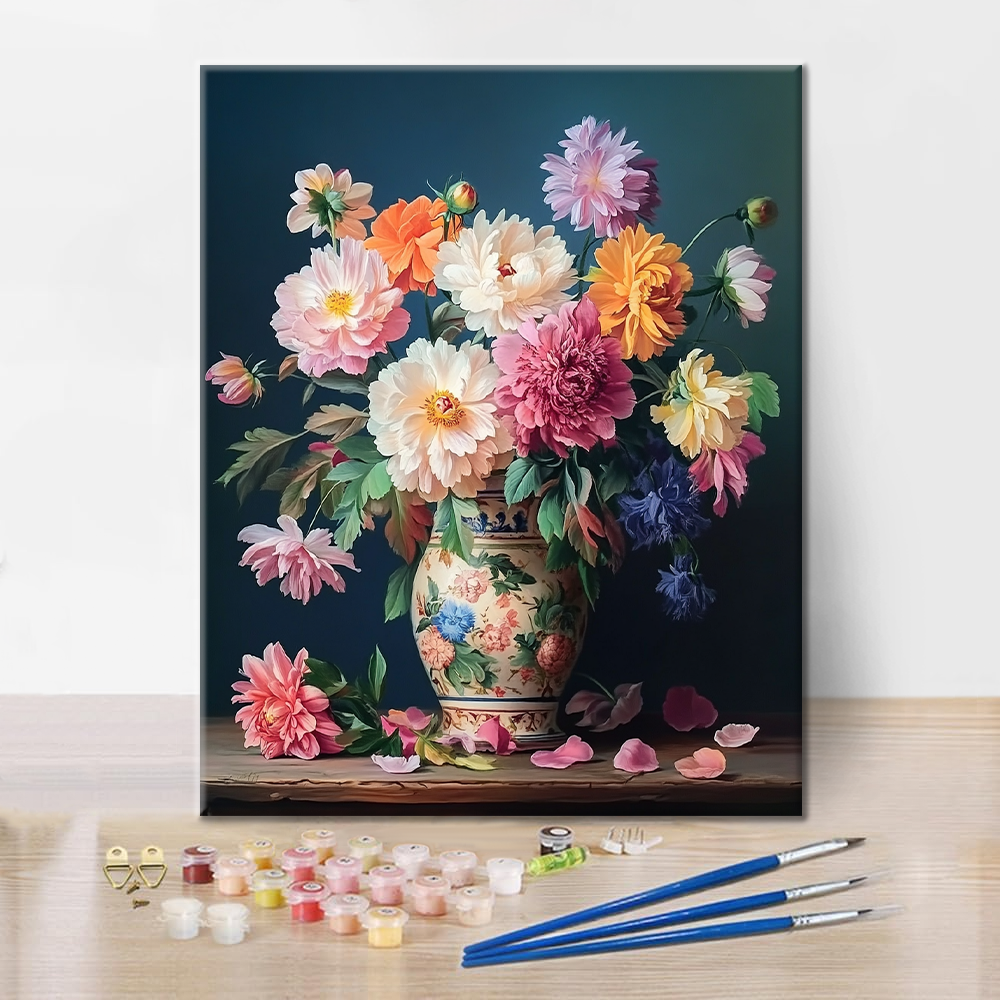 永遠の花 - 数字で塗り絵