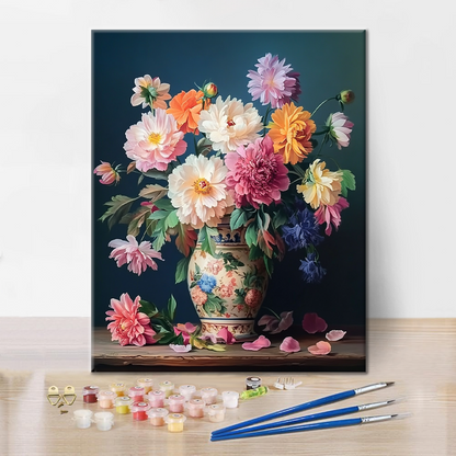 永遠の花 - 数字で塗り絵