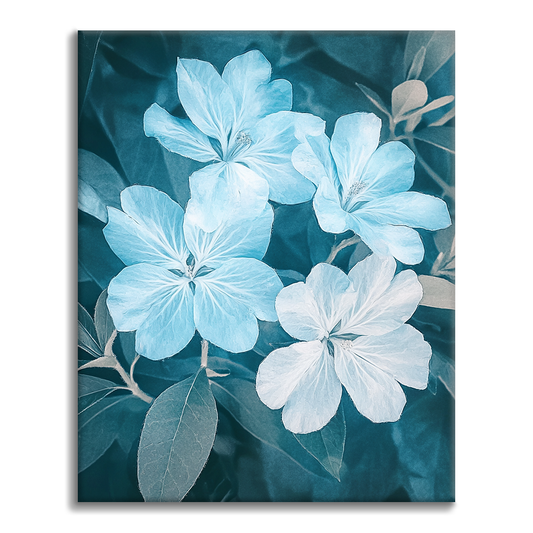 発光する花 - 数字で塗り絵
