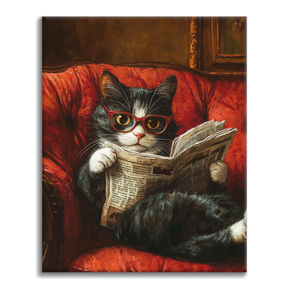 表情豊かな猫|静かな読書の時間|数字油絵 – Cheerful painting®(JP) 表情豊かな猫|静かな読書の時間|数字油絵 – Cheerful painting®(JP)