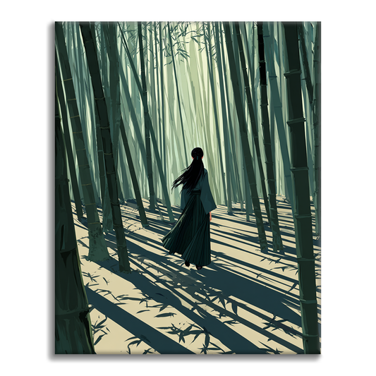 竹林の剣豪 - 数字で塗り絵