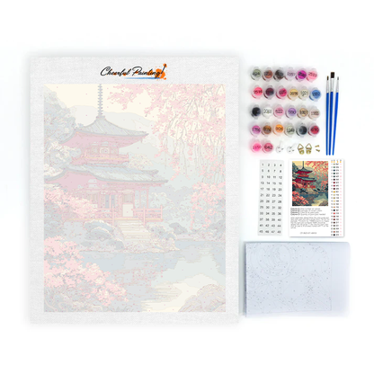 千鳥神社の鳥居 - 数字で塗り絵