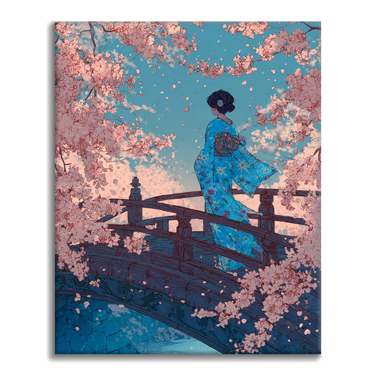 桜橋 - 数字で塗り絵