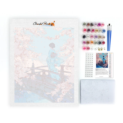 桜橋 - 数字で塗り絵