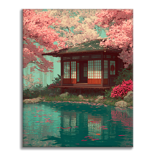 桜の静寂 - 数字で塗り絵