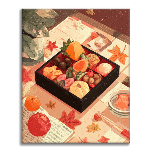 秋の饗宴 - 数字で塗り絵
