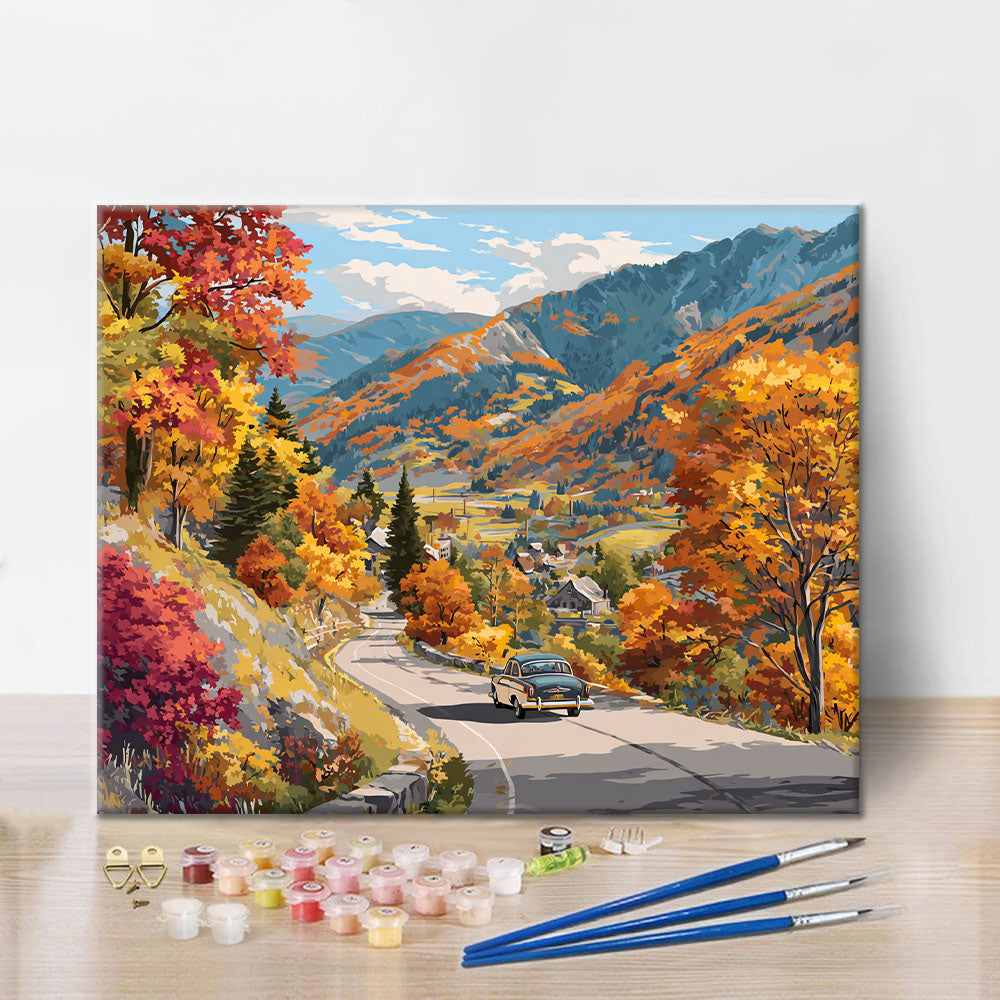 奥行きのある自然風景｜数字油絵 – Cheerful painting®（JP）