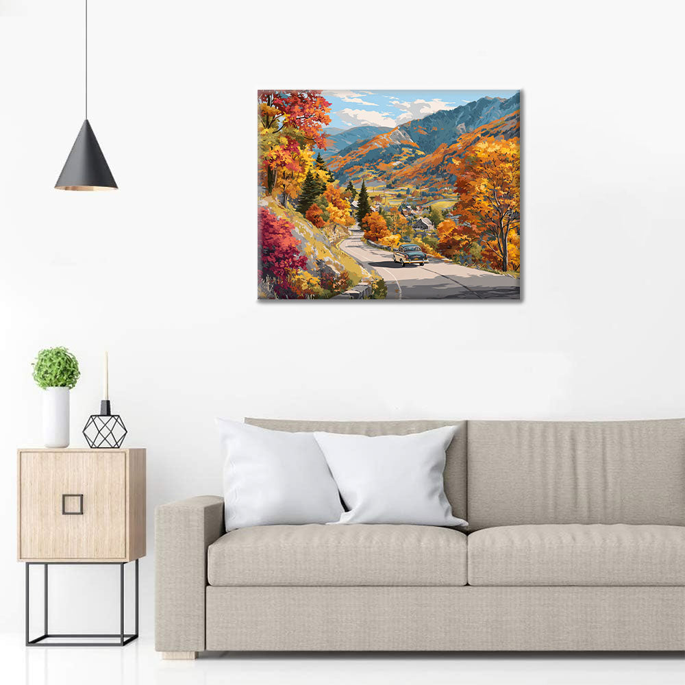 奥行きのある自然風景｜数字油絵 – Cheerful painting®（JP）