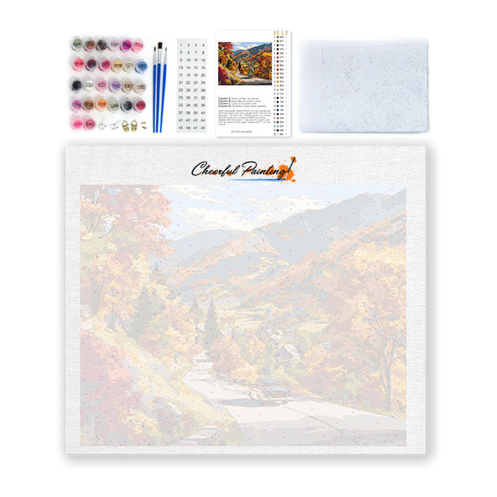 奥行きのある自然風景｜数字油絵 – Cheerful painting®（JP）