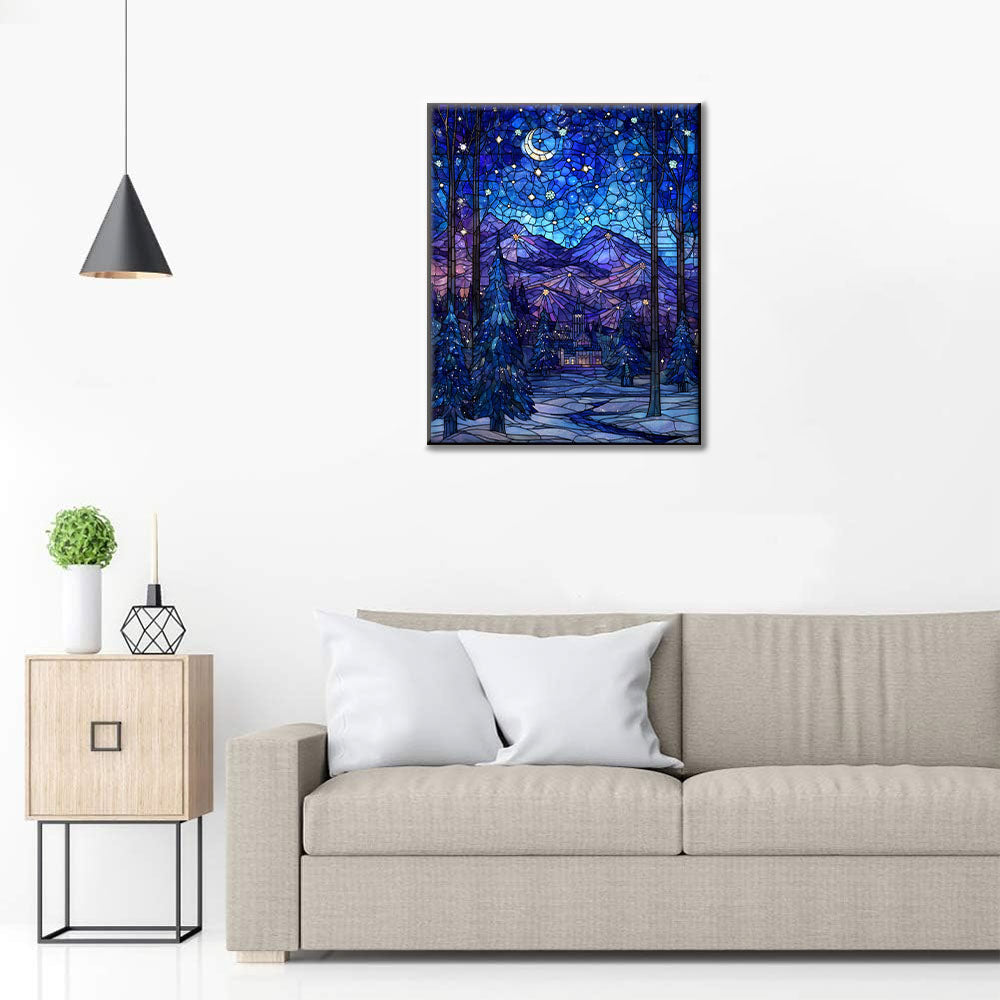モザイク星月夜 - 数字で塗り絵 – Cheerful painting®（JP）