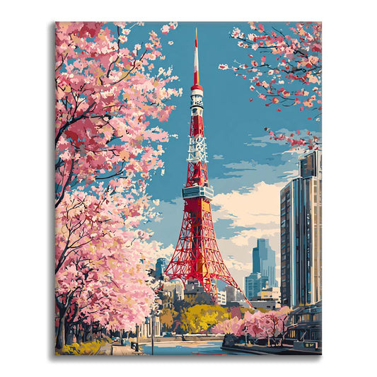 東京タワー - 数字で塗り絵