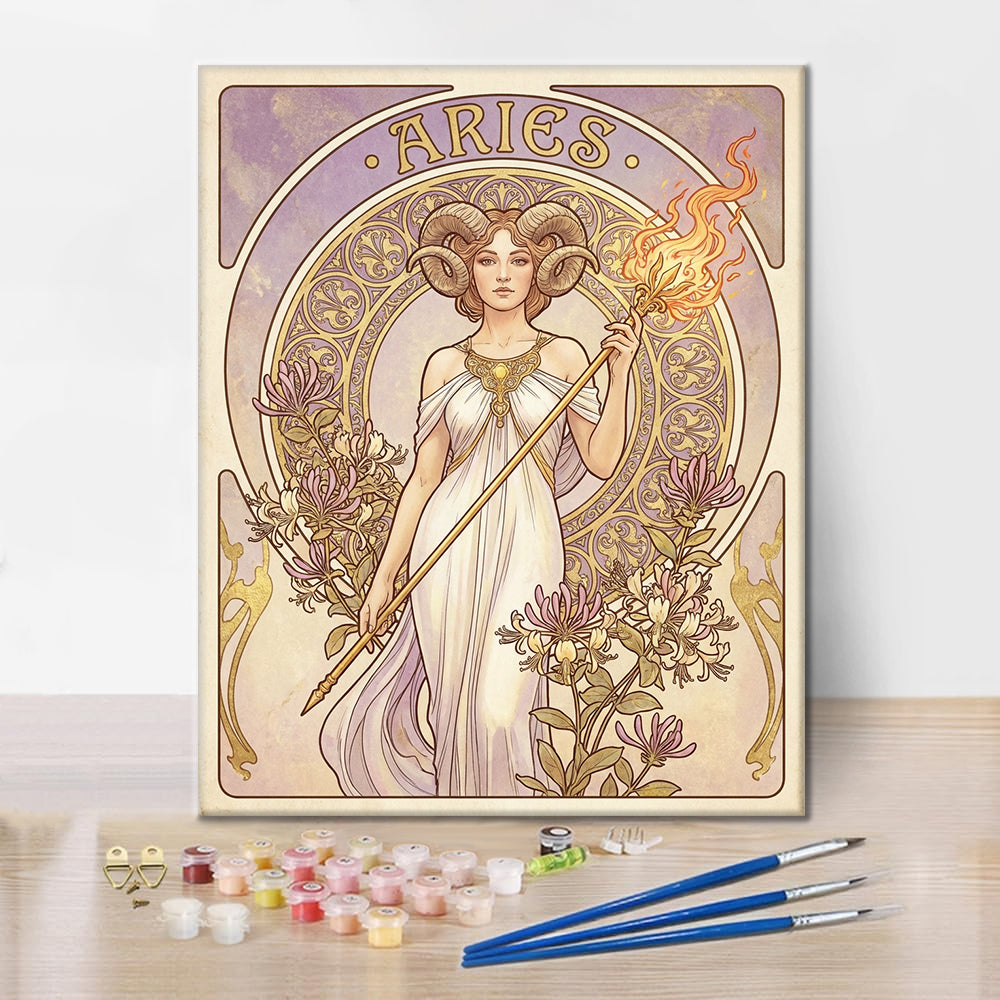 牡羊座 – 数字で塗り絵