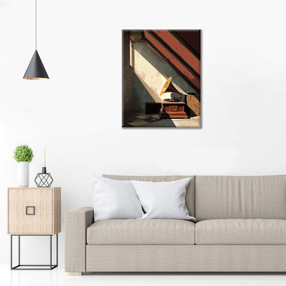 屋根裏の蓄音機 – 数字で塗り絵