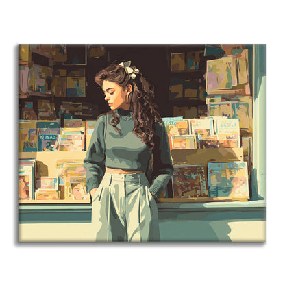 書店の窓 – 数字で塗り絵