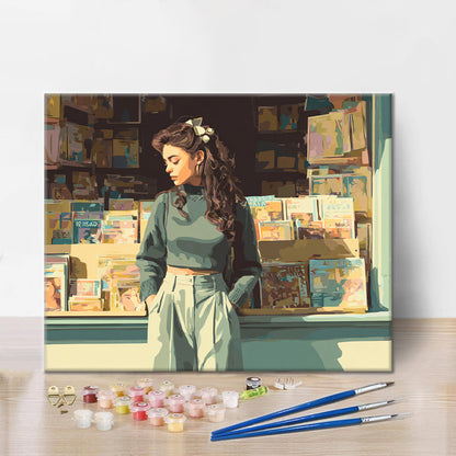 書店の窓 – 数字で塗り絵